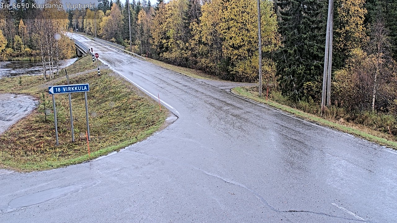 Weather Camera Image Road 8690 Kuusamo, Vuotunki, Kuusamo, Pohjois-Pohjanmaa