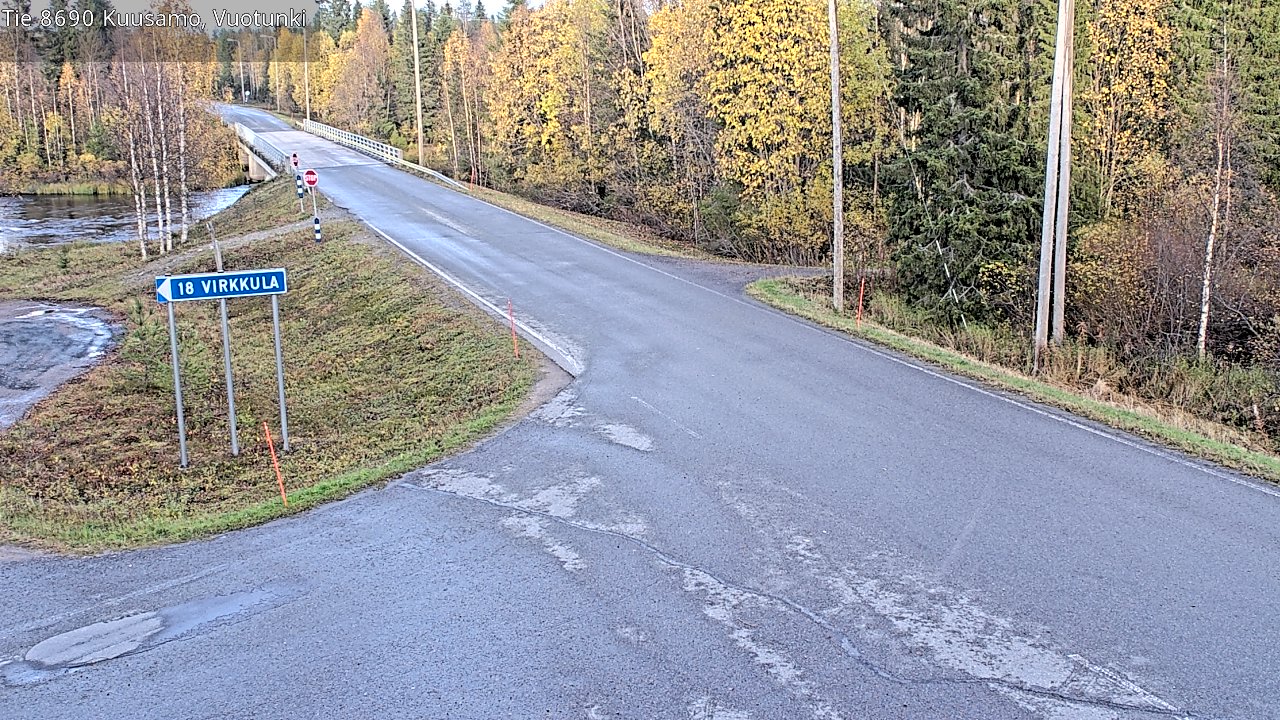 Weather Camera Image Road 8690 Kuusamo, Vuotunki, Kuusamo, Pohjois-Pohjanmaa