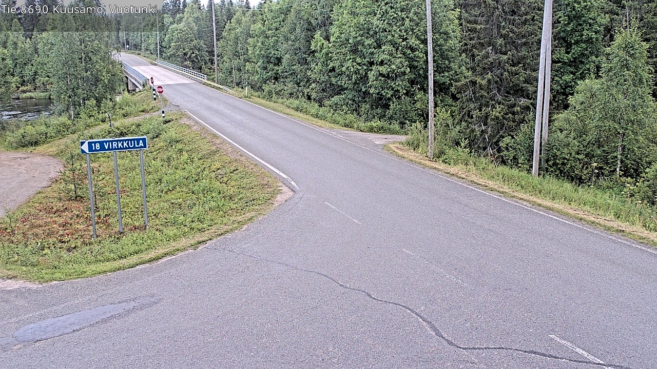 Kelikamerat Kuva Tie 8690 Kuusamo, Vuotunki, Kuusamo, Pohjois-Pohjanmaa