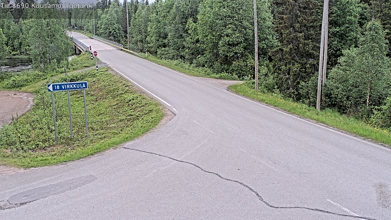 Kelikamerat Kuva Tie 8690 Kuusamo, Vuotunki, Kuusamo, Pohjois-Pohjanmaa