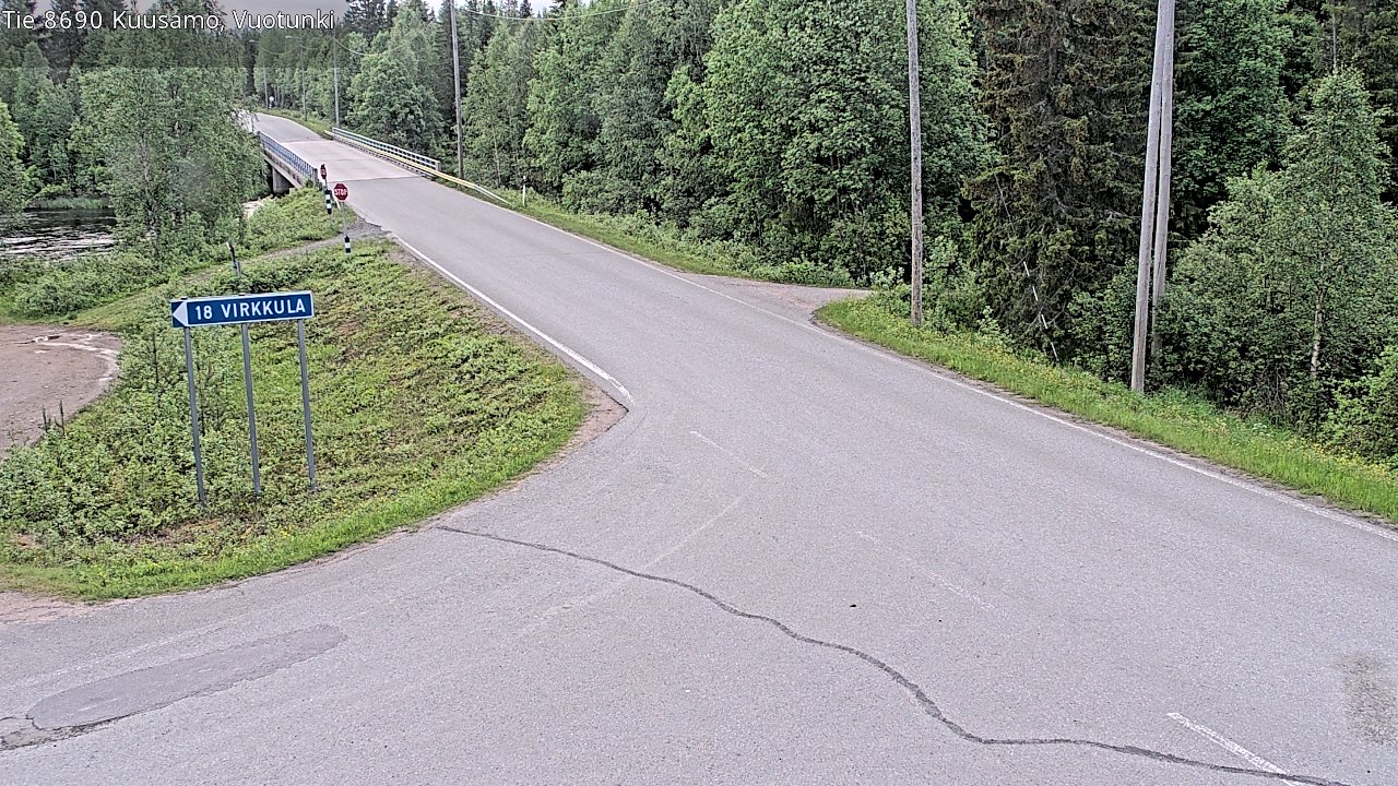 Kelikamerat Kuva Tie 8690 Kuusamo, Vuotunki, Kuusamo, Pohjois-Pohjanmaa