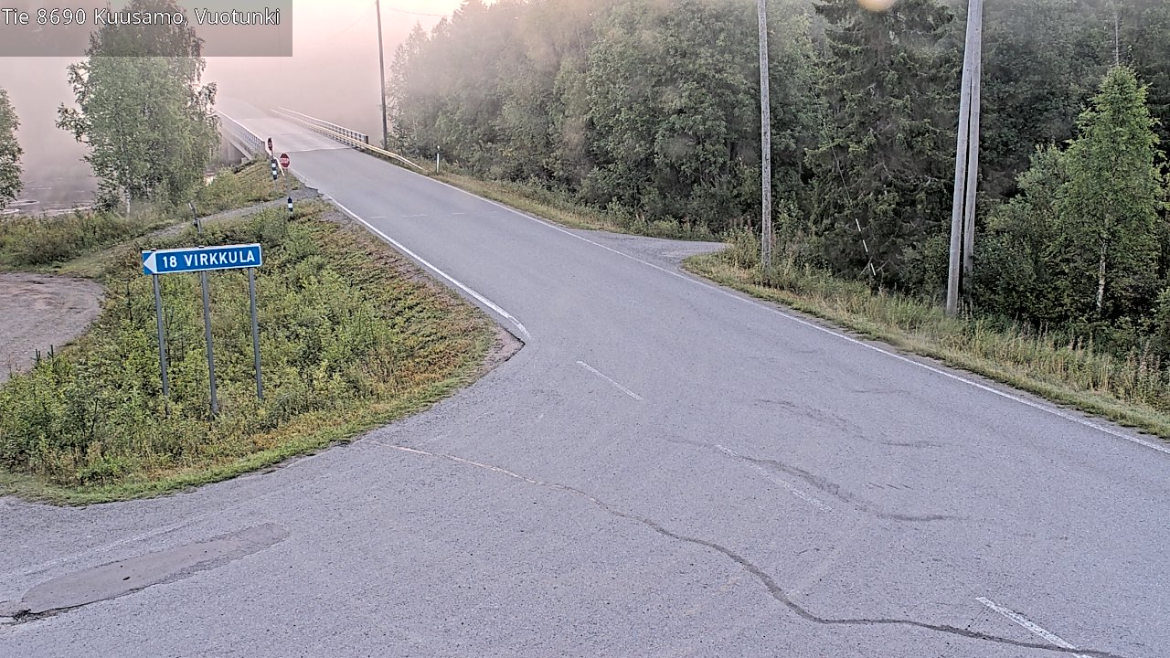 Kelikamerat Kuva Tie 8690 Kuusamo, Vuotunki, Kuusamo, Pohjois-Pohjanmaa