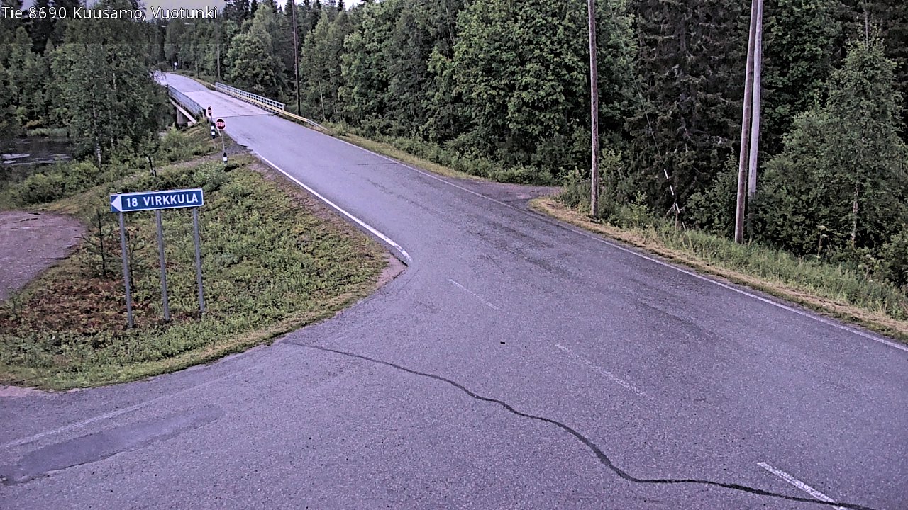 Kelikamerat Kuva Tie 8690 Kuusamo, Vuotunki, Kuusamo, Pohjois-Pohjanmaa