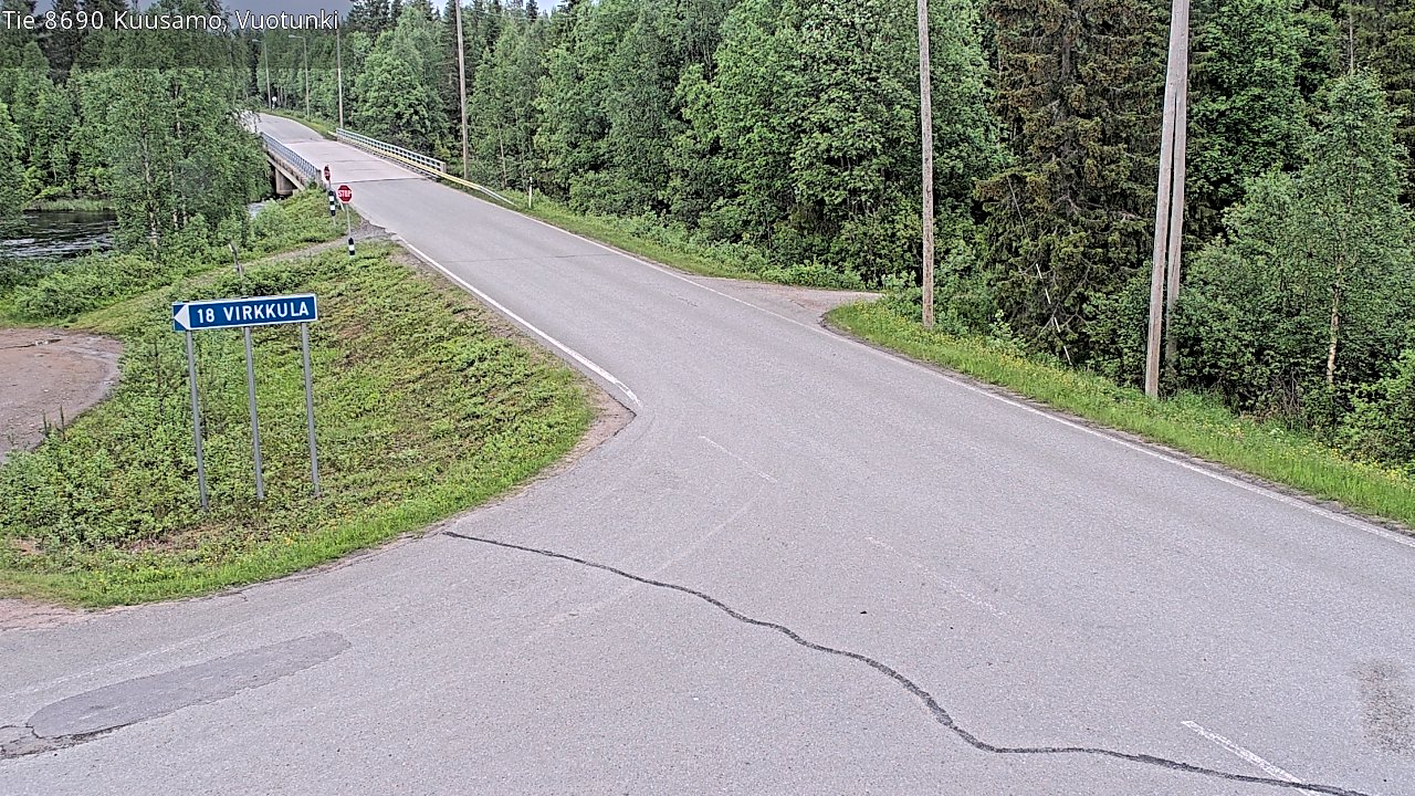 Kelikamerat Kuva Tie 8690 Kuusamo, Vuotunki, Kuusamo, Pohjois-Pohjanmaa