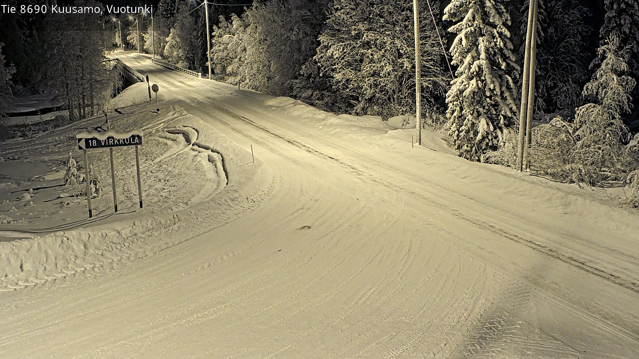 Kelikamerat Kuva Tie 8690 Kuusamo, Vuotunki, Kuusamo, Pohjois-Pohjanmaa