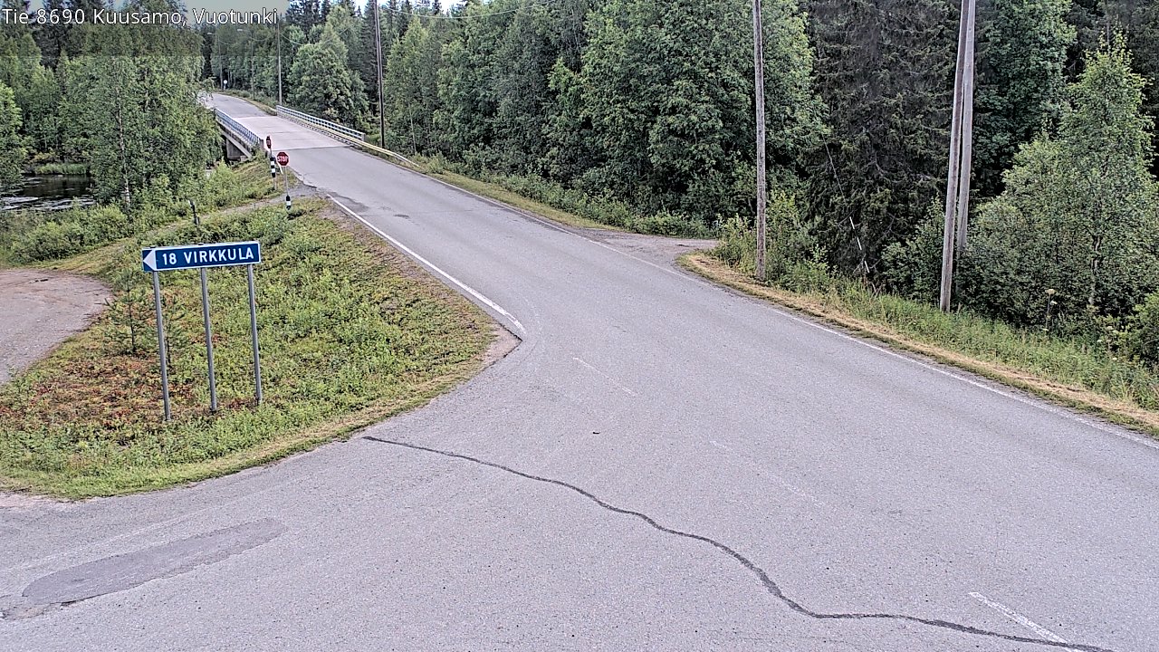 Kelikamerat Kuva Tie 8690 Kuusamo, Vuotunki, Kuusamo, Pohjois-Pohjanmaa