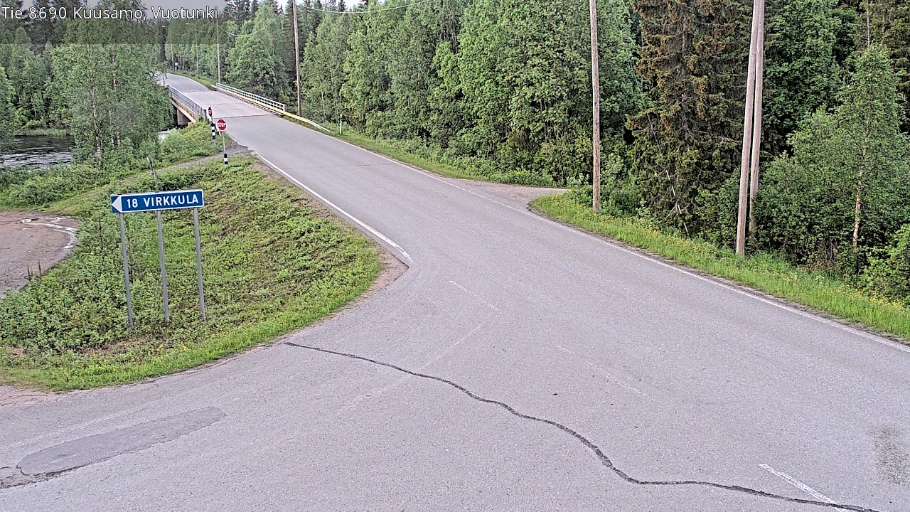 Kelikamerat Kuva Tie 8690 Kuusamo, Vuotunki, Kuusamo, Pohjois-Pohjanmaa