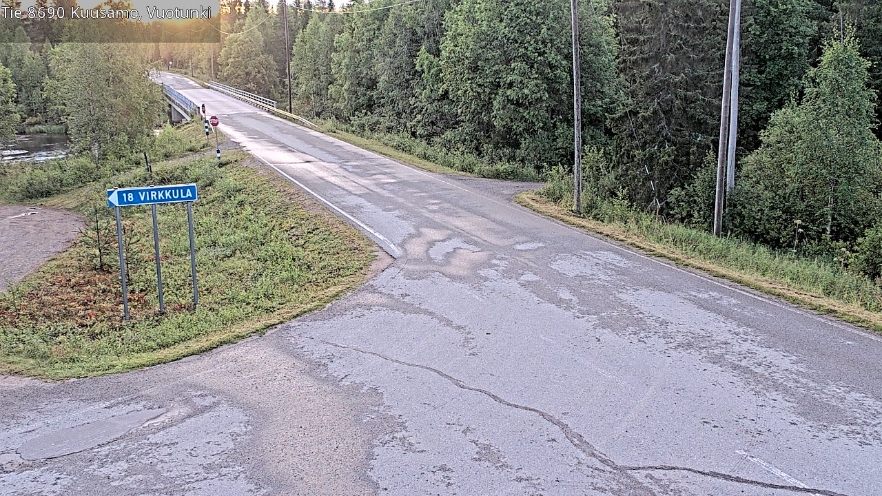 Kelikamerat Kuva Tie 8690 Kuusamo, Vuotunki, Kuusamo, Pohjois-Pohjanmaa