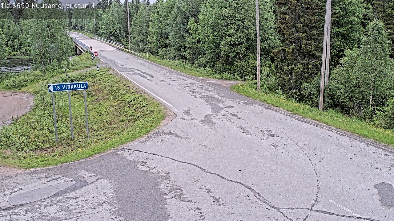 Kelikamerat Kuva Tie 8690 Kuusamo, Vuotunki, Kuusamo, Pohjois-Pohjanmaa