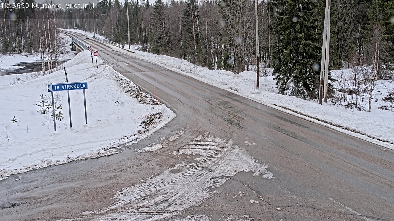 Kelikamerat Kuva Tie 8690 Kuusamo, Vuotunki, Kuusamo, Pohjois-Pohjanmaa