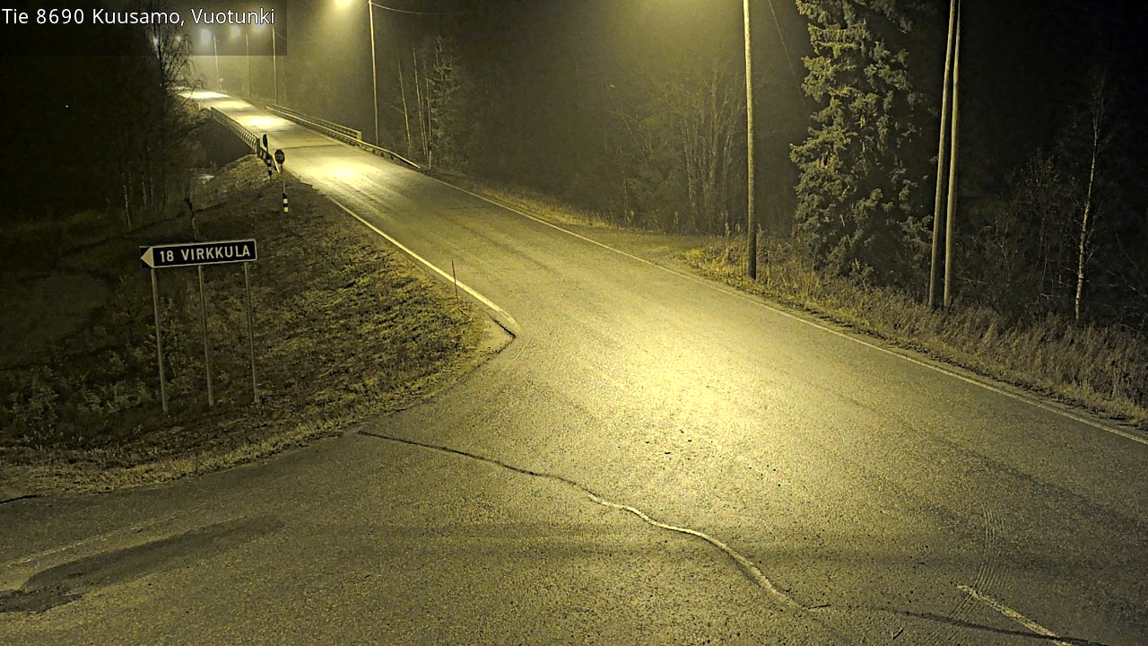 Kelikamerat Kuva Tie 8690 Kuusamo, Vuotunki, Kuusamo, Pohjois-Pohjanmaa