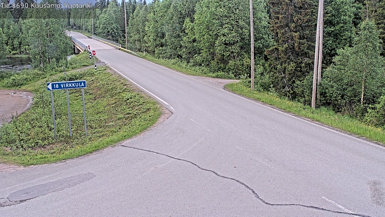 Kelikamerat Kuva Tie 8690 Kuusamo, Vuotunki, Kuusamo, Pohjois-Pohjanmaa