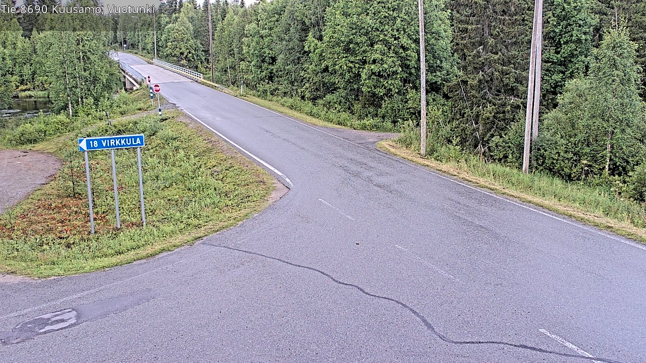 Kelikamerat Kuva Tie 8690 Kuusamo, Vuotunki, Kuusamo, Pohjois-Pohjanmaa