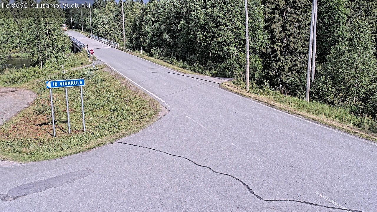 Kelikamerat Kuva Tie 8690 Kuusamo, Vuotunki, Kuusamo, Pohjois-Pohjanmaa