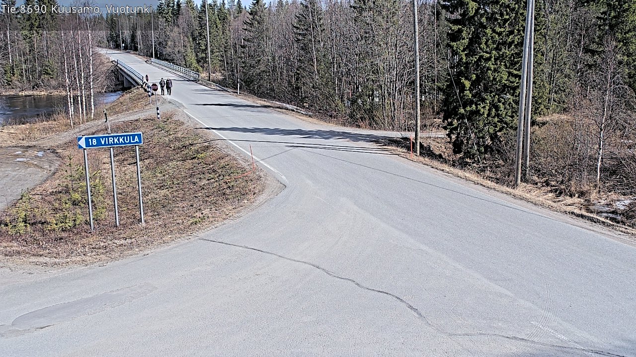 Weather Camera Image Väg 8690 Kuusamo, Vuotunki, Kuusamo, Pohjois-Pohjanmaa
