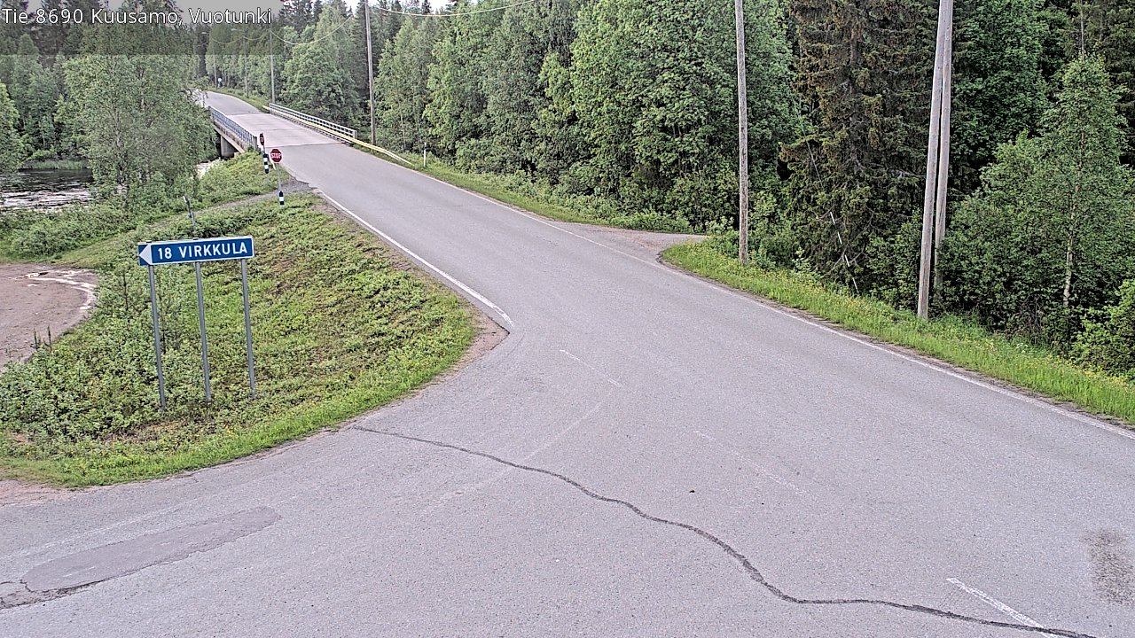 Kelikamerat Kuva Tie 8690 Kuusamo, Vuotunki, Kuusamo, Pohjois-Pohjanmaa