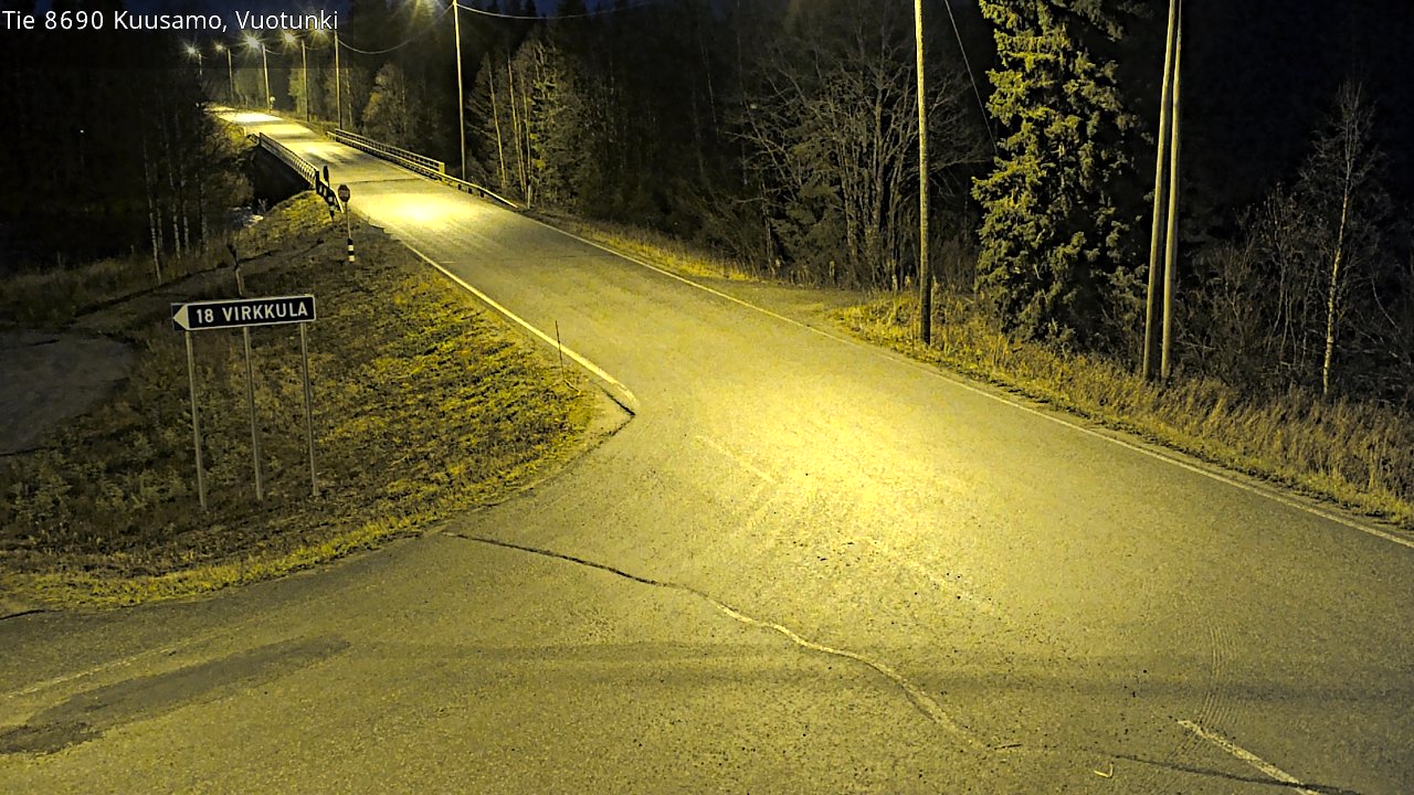 Kelikamerat Kuva Tie 8690 Kuusamo, Vuotunki, Kuusamo, Pohjois-Pohjanmaa