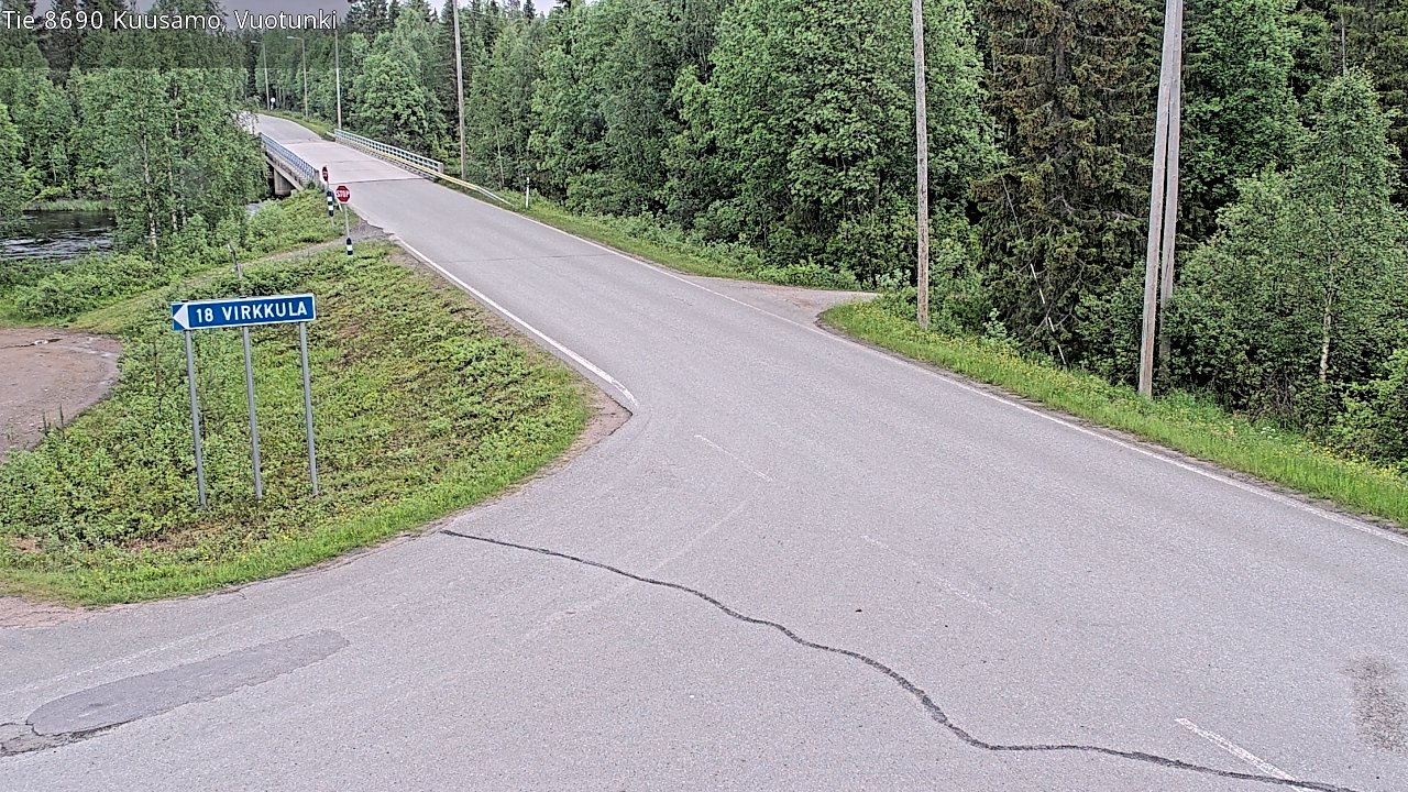 Kelikamerat Kuva Tie 8690 Kuusamo, Vuotunki, Kuusamo, Pohjois-Pohjanmaa