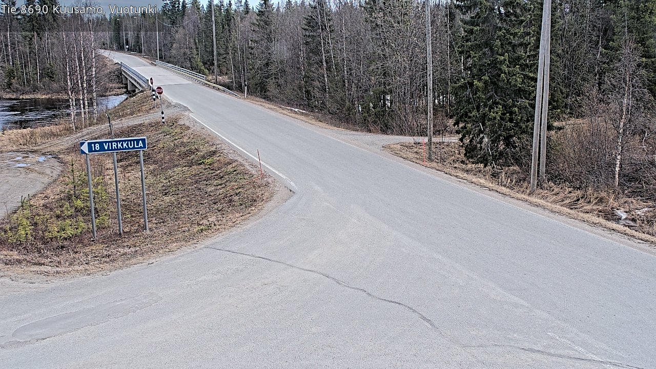 Kelikamerat Kuva Tie 8690 Kuusamo, Vuotunki, Kuusamo, Pohjois-Pohjanmaa