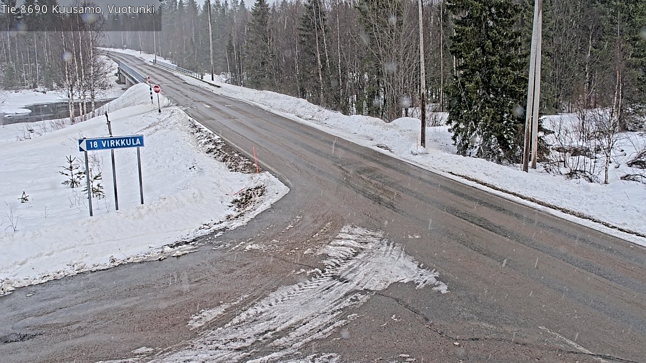Kelikamerat Kuva Tie 8690 Kuusamo, Vuotunki, Kuusamo, Pohjois-Pohjanmaa