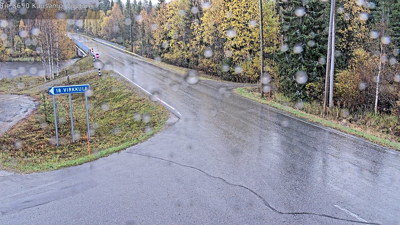 Weather Camera Image Road 8690 Kuusamo, Vuotunki, Kuusamo, Pohjois-Pohjanmaa