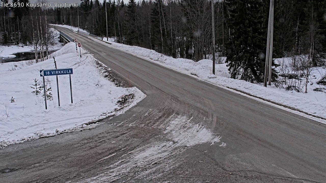 Kelikamerat Kuva Tie 8690 Kuusamo, Vuotunki, Kuusamo, Pohjois-Pohjanmaa