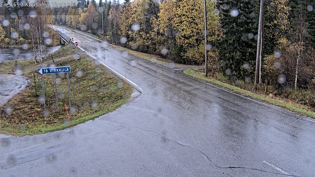 Weather Camera Image Road 8690 Kuusamo, Vuotunki, Kuusamo, Pohjois-Pohjanmaa