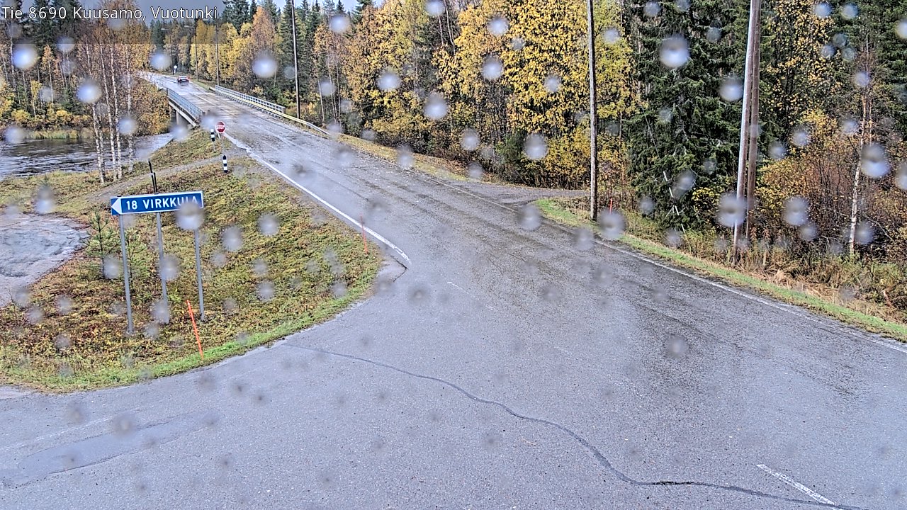 Weather Camera Image Väg 8690 Kuusamo, Vuotunki, Kuusamo, Pohjois-Pohjanmaa