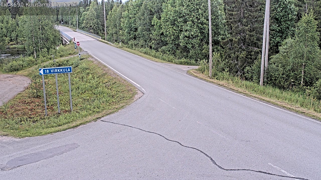 Kelikamerat Kuva Tie 8690 Kuusamo, Vuotunki, Kuusamo, Pohjois-Pohjanmaa