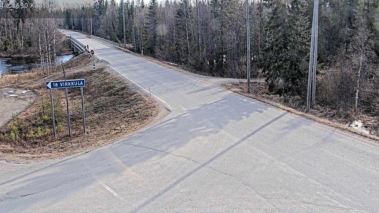 Kelikamerat Kuva Tie 8690 Kuusamo, Vuotunki, Kuusamo, Pohjois-Pohjanmaa