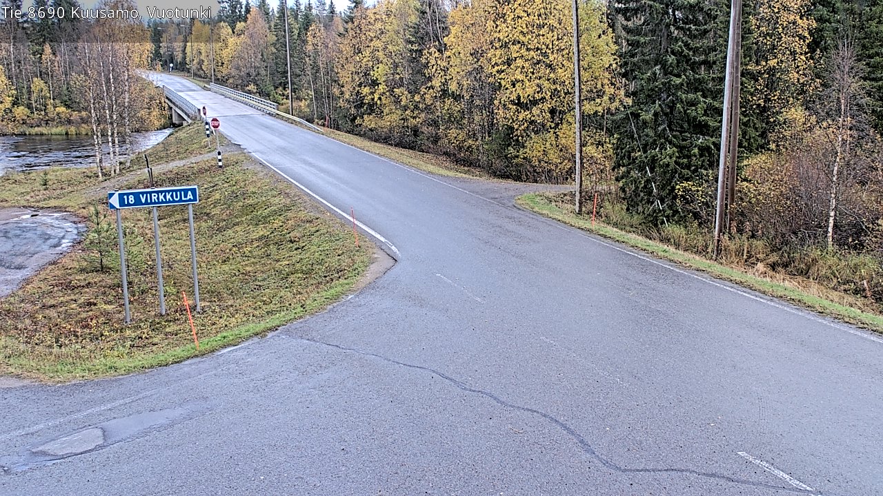 Kelikamerat Kuva Tie 8690 Kuusamo, Vuotunki, Kuusamo, Pohjois-Pohjanmaa