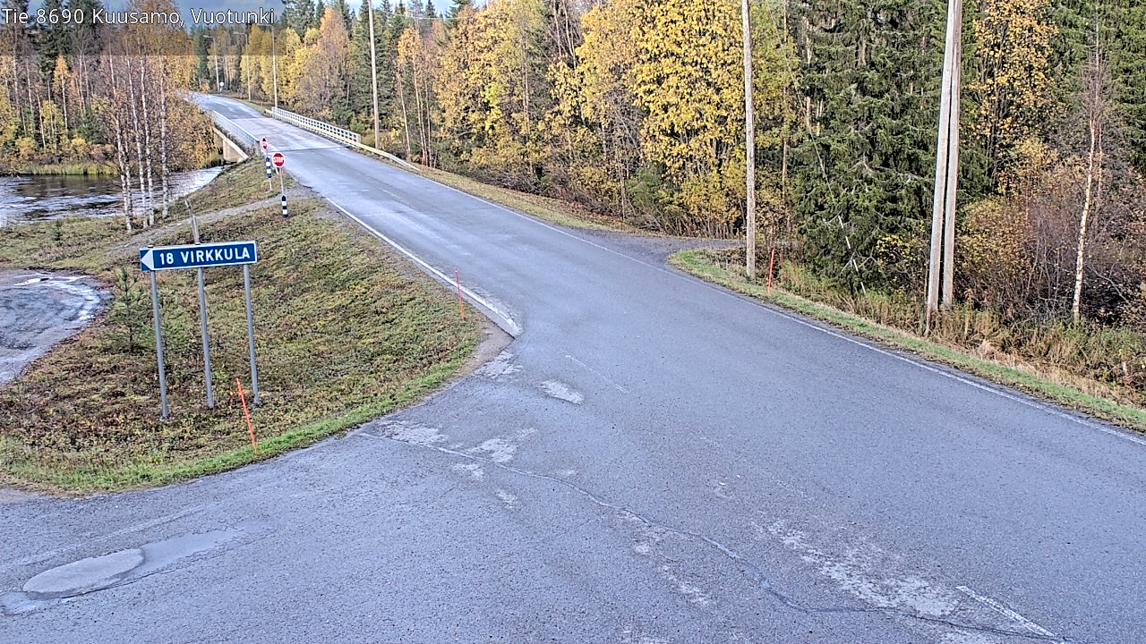 Weather Camera Image Road 8690 Kuusamo, Vuotunki, Kuusamo, Pohjois-Pohjanmaa