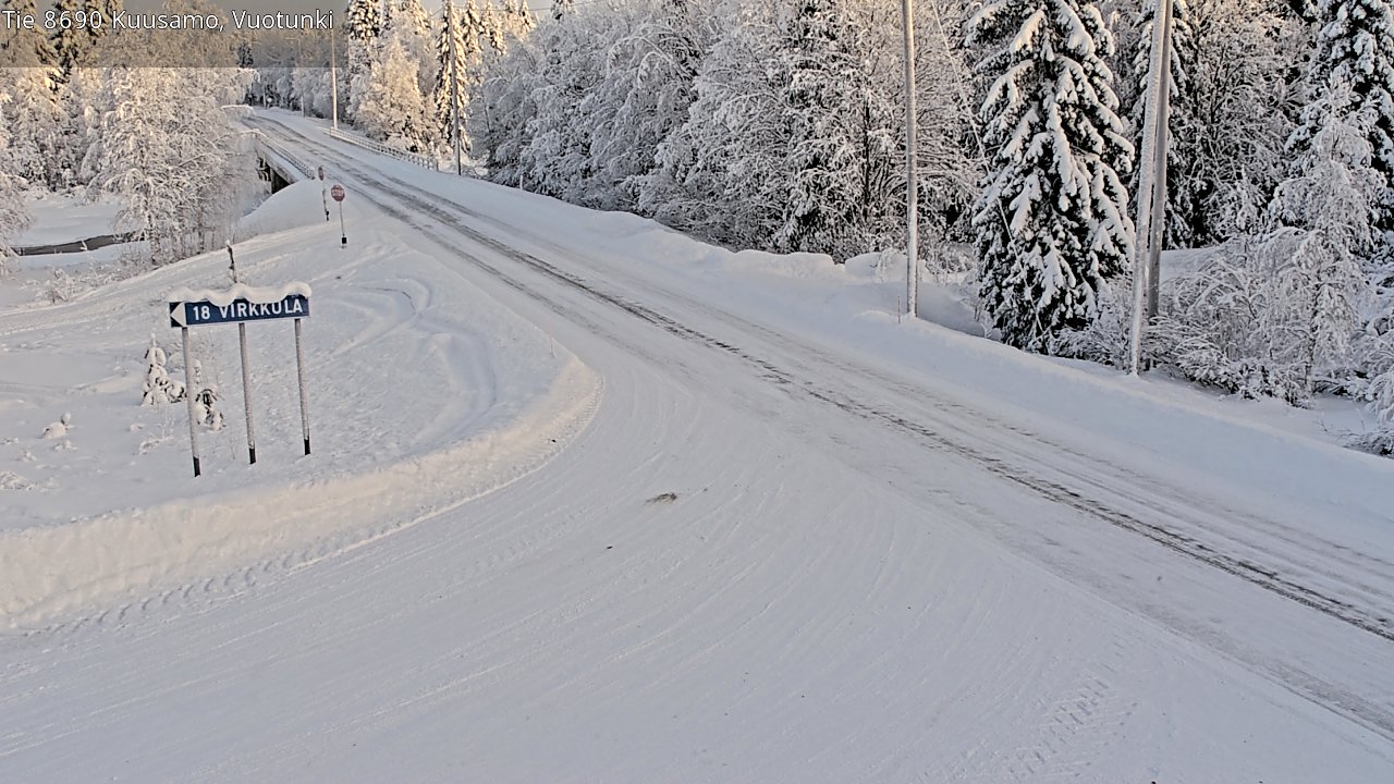 Kelikamerat Kuva Tie 8690 Kuusamo, Vuotunki, Kuusamo, Pohjois-Pohjanmaa