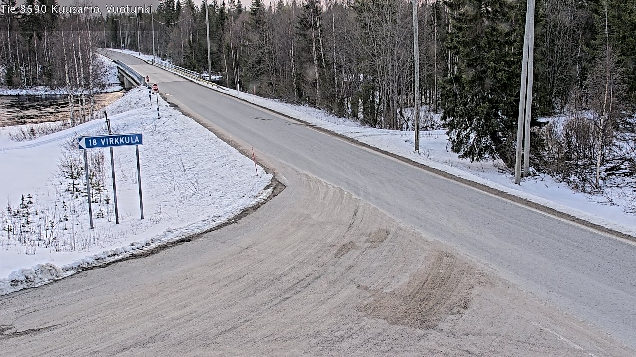 Kelikamerat Kuva Tie 8690 Kuusamo, Vuotunki, Kuusamo, Pohjois-Pohjanmaa