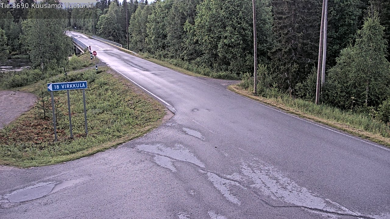 Kelikamerat Kuva Tie 8690 Kuusamo, Vuotunki, Kuusamo, Pohjois-Pohjanmaa