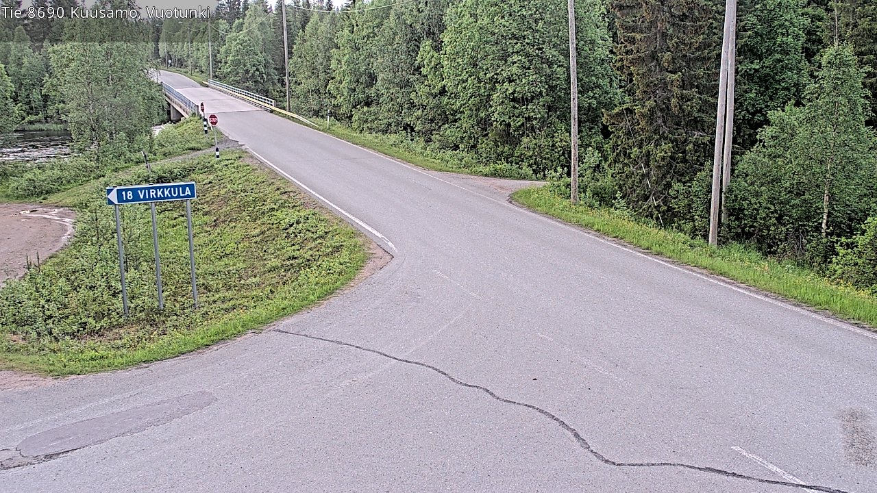 Kelikamerat Kuva Tie 8690 Kuusamo, Vuotunki, Kuusamo, Pohjois-Pohjanmaa