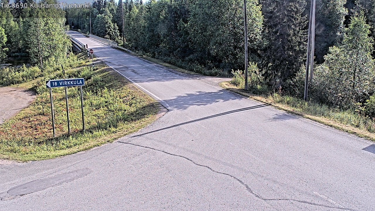 Kelikamerat Kuva Tie 8690 Kuusamo, Vuotunki, Kuusamo, Pohjois-Pohjanmaa