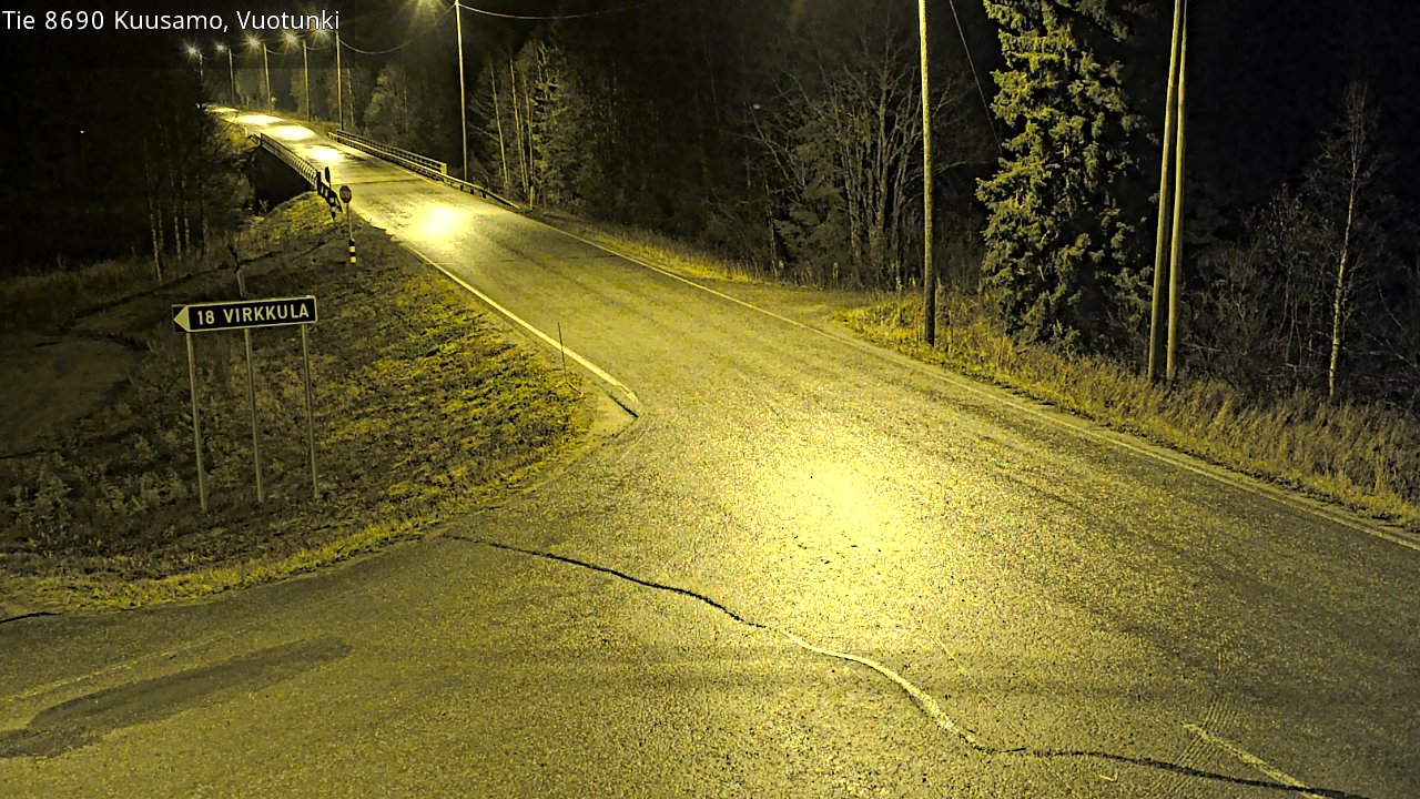 Kelikamerat Kuva Tie 8690 Kuusamo, Vuotunki, Kuusamo, Pohjois-Pohjanmaa