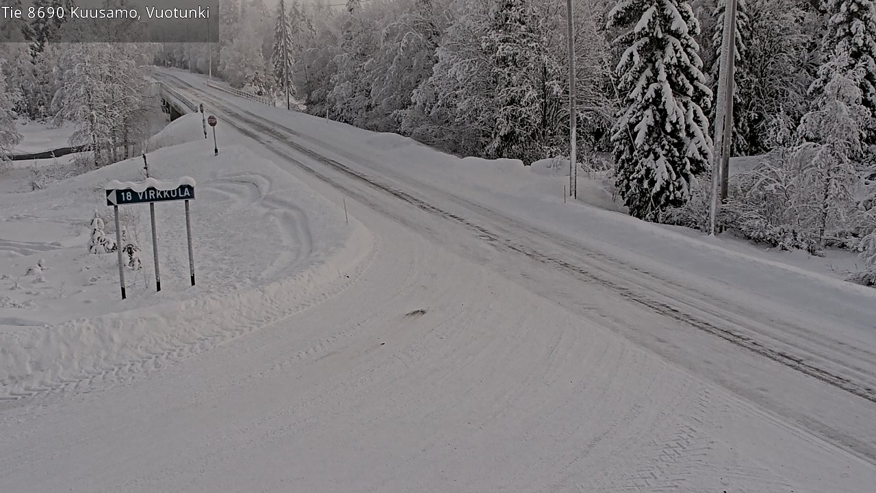 Kelikamerat Kuva Tie 8690 Kuusamo, Vuotunki, Kuusamo, Pohjois-Pohjanmaa