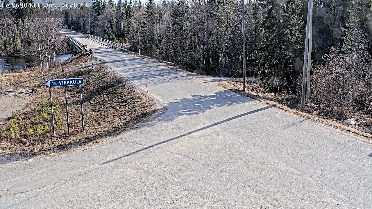 Kelikamerat Kuva Tie 8690 Kuusamo, Vuotunki, Kuusamo, Pohjois-Pohjanmaa