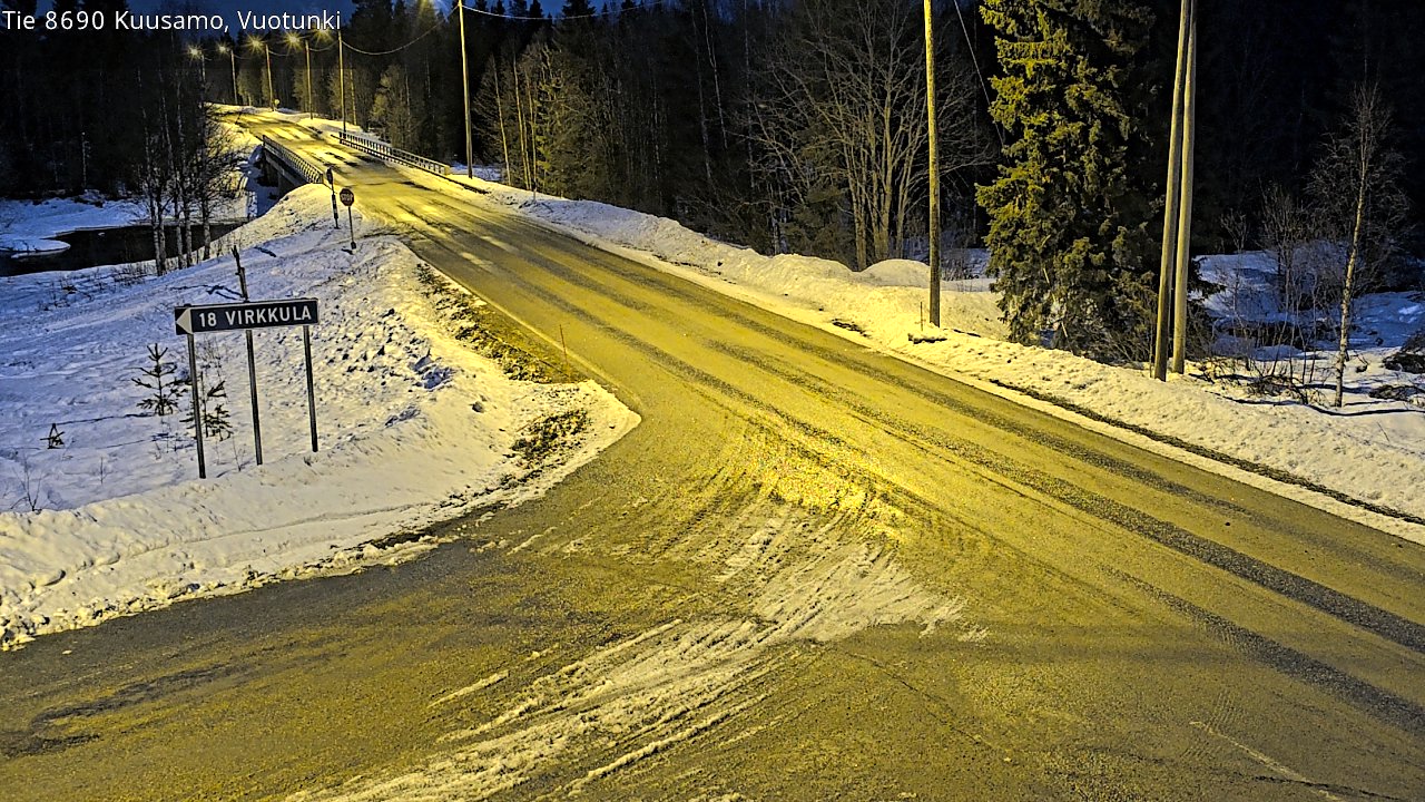 Kelikamerat Kuva Tie 8690 Kuusamo, Vuotunki, Kuusamo, Pohjois-Pohjanmaa