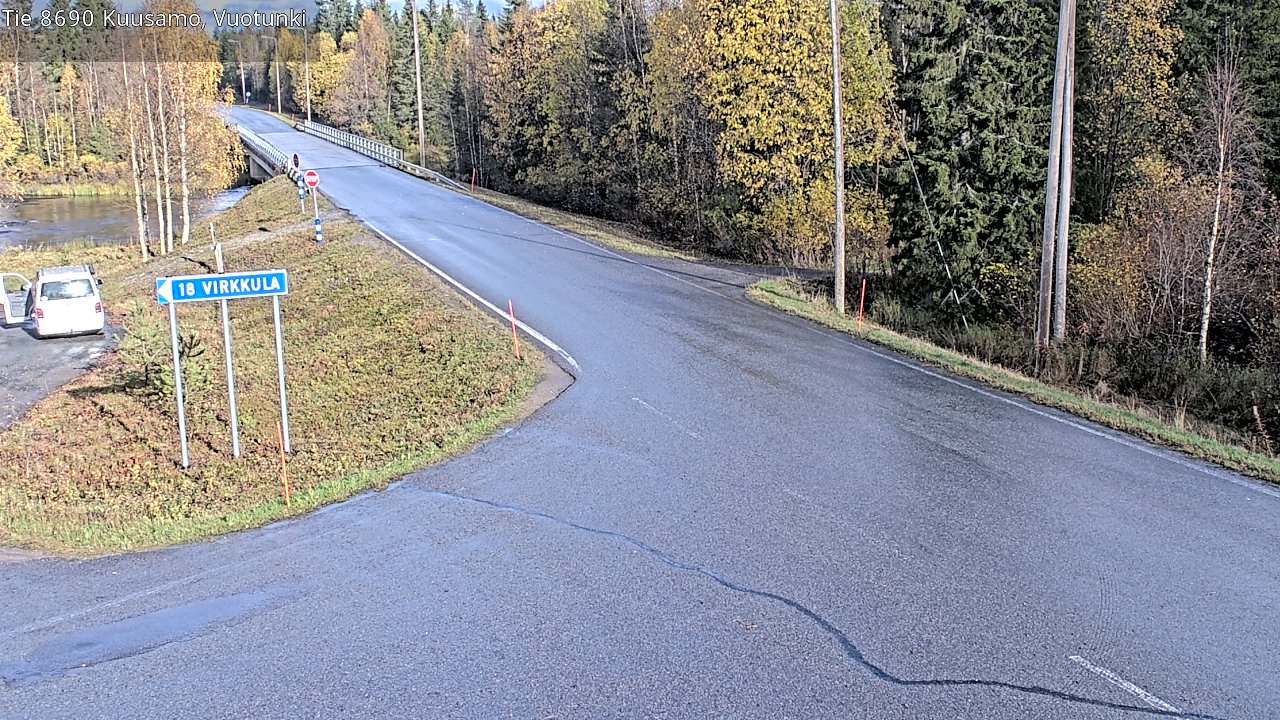Weather Camera Image Road 8690 Kuusamo, Vuotunki, Kuusamo, Pohjois-Pohjanmaa