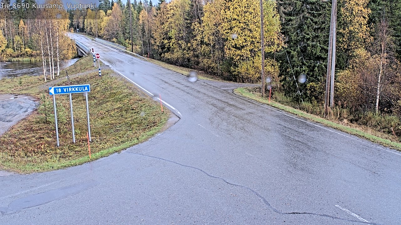 Weather Camera Image Road 8690 Kuusamo, Vuotunki, Kuusamo, Pohjois-Pohjanmaa