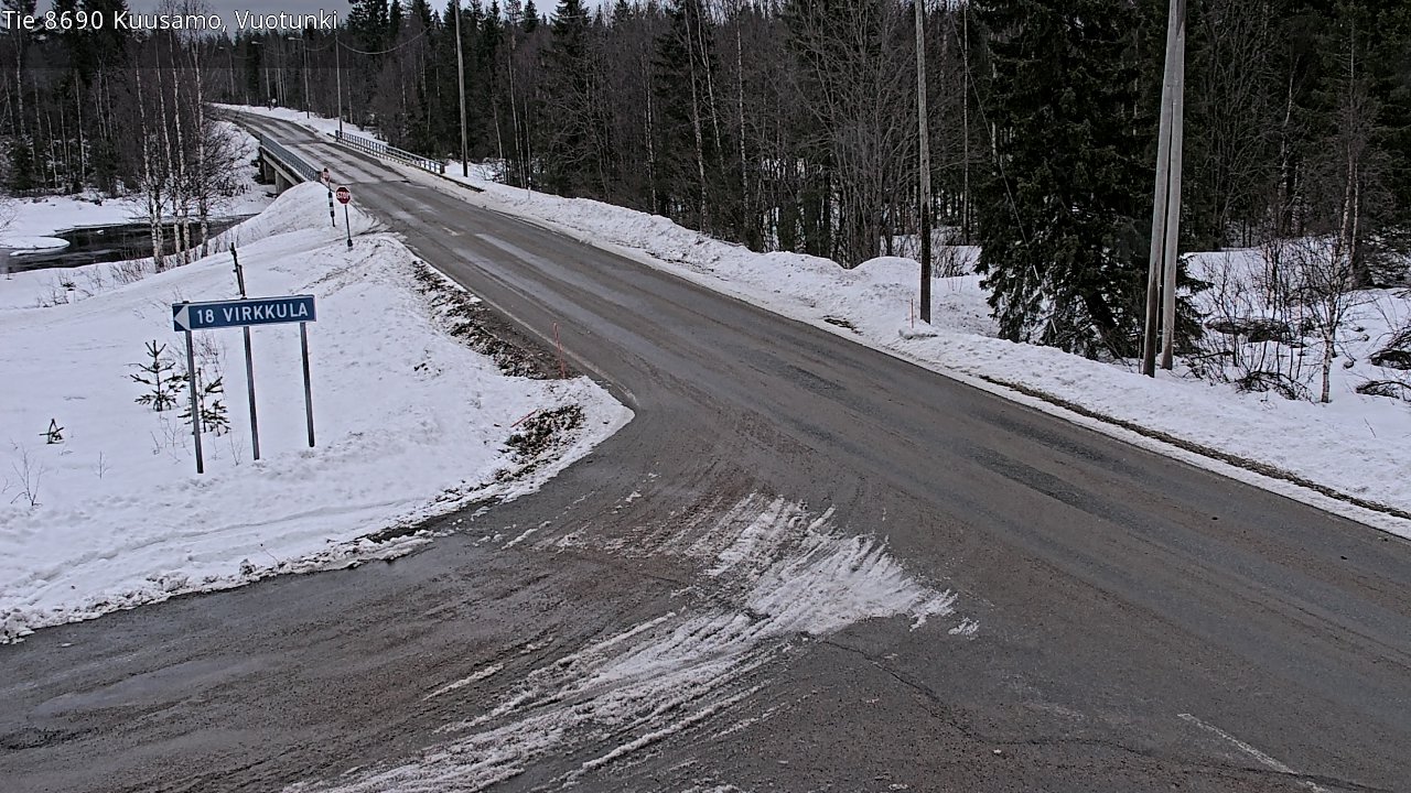 Kelikamerat Kuva Tie 8690 Kuusamo, Vuotunki, Kuusamo, Pohjois-Pohjanmaa