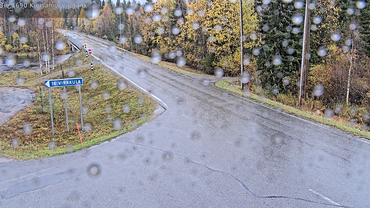 Weather Camera Image Väg 8690 Kuusamo, Vuotunki, Kuusamo, Pohjois-Pohjanmaa