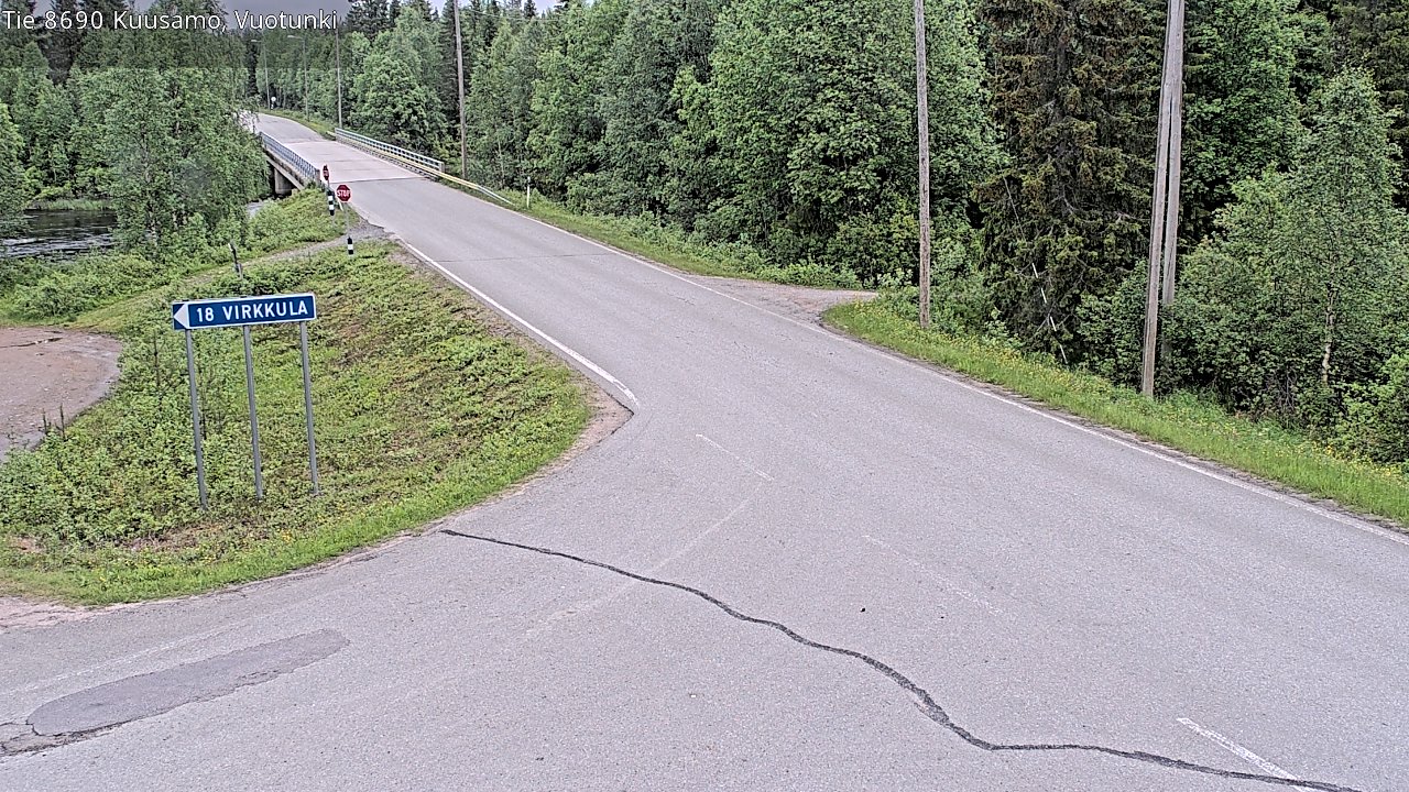 Kelikamerat Kuva Tie 8690 Kuusamo, Vuotunki, Kuusamo, Pohjois-Pohjanmaa