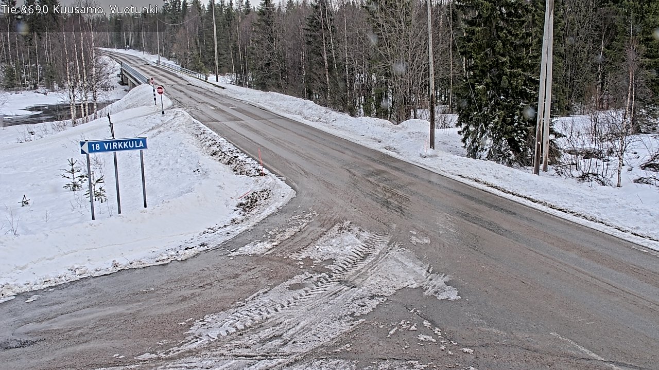 Kelikamerat Kuva Tie 8690 Kuusamo, Vuotunki, Kuusamo, Pohjois-Pohjanmaa