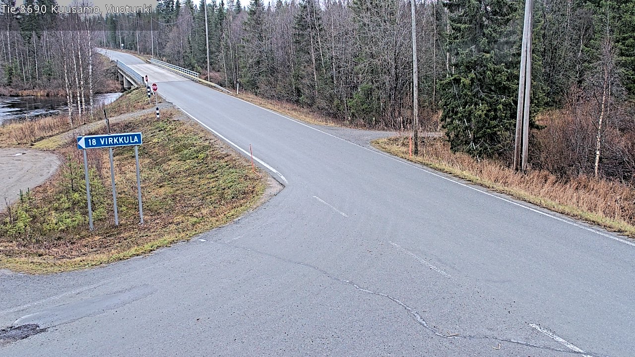 Kelikamerat Kuva Tie 8690 Kuusamo, Vuotunki, Kuusamo, Pohjois-Pohjanmaa