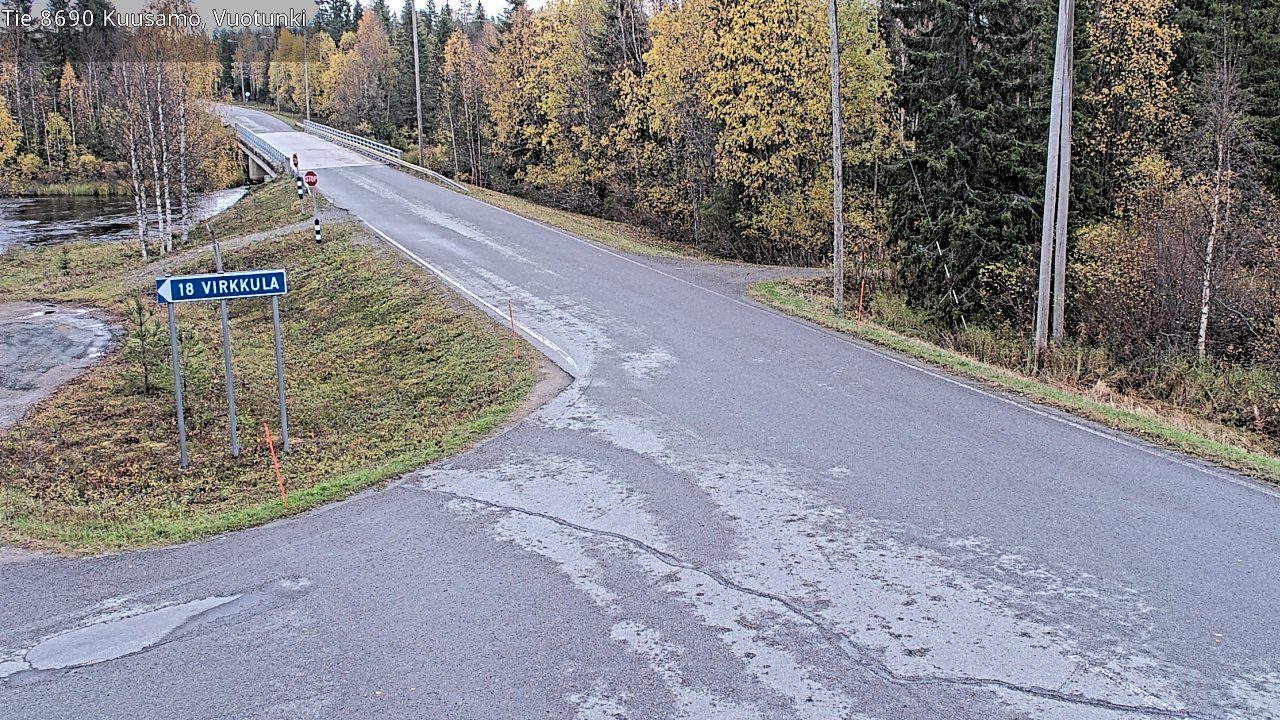 Weather Camera Image Road 8690 Kuusamo, Vuotunki, Kuusamo, Pohjois-Pohjanmaa