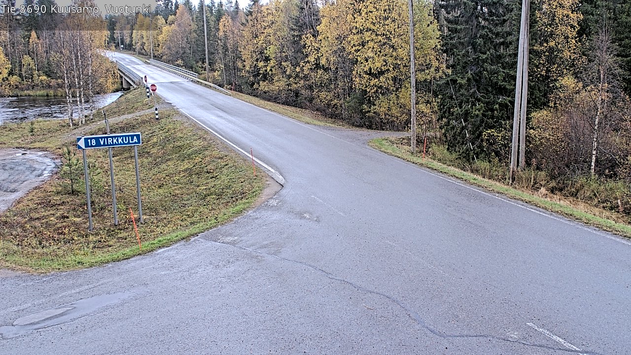 Weather Camera Image Road 8690 Kuusamo, Vuotunki, Kuusamo, Pohjois-Pohjanmaa